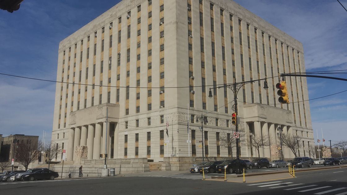 The Art Deco Bronx County Courthouse on the Grand Concourse, Bronx, New York