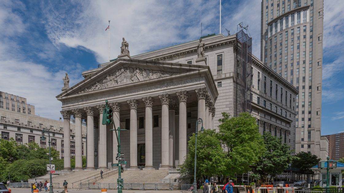 The New York County Courthouse at 60 Centre Street, Foley Square, Manhattan, New York